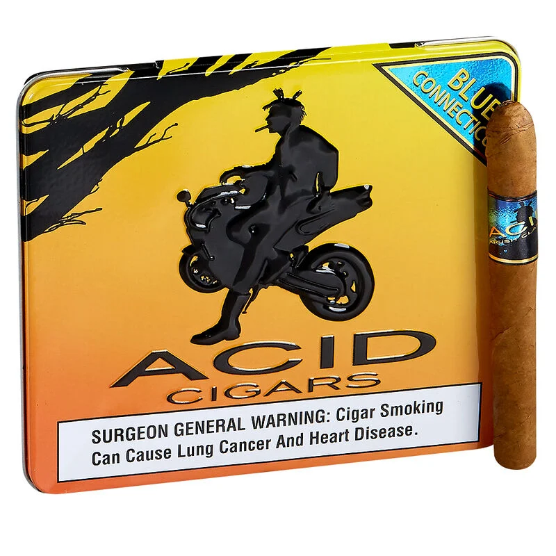ACID Krush Classics Blue Connecticut Tins Cigarillos Pack of 10