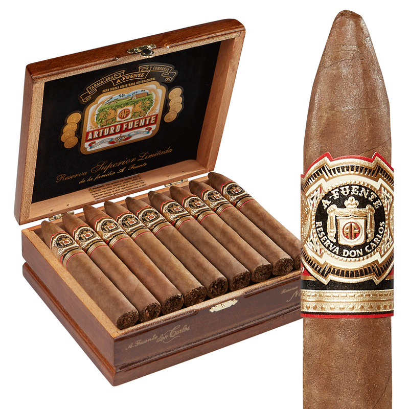 Arturo Fuente Don Carlos Cigars Belicoso Box of 25