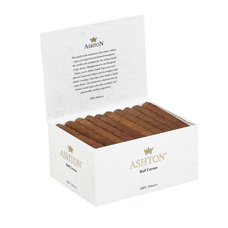 Ashton Classic Half Corona Cameroon Petite Corona Box of 50