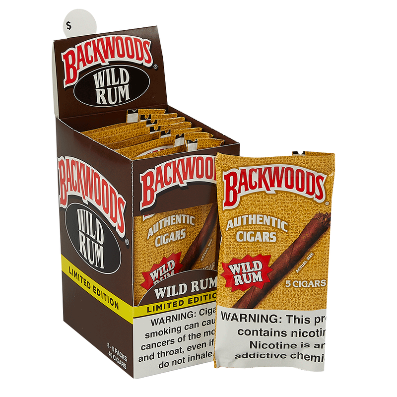 Backwoods Wild Rum Cigarillos Box of 40