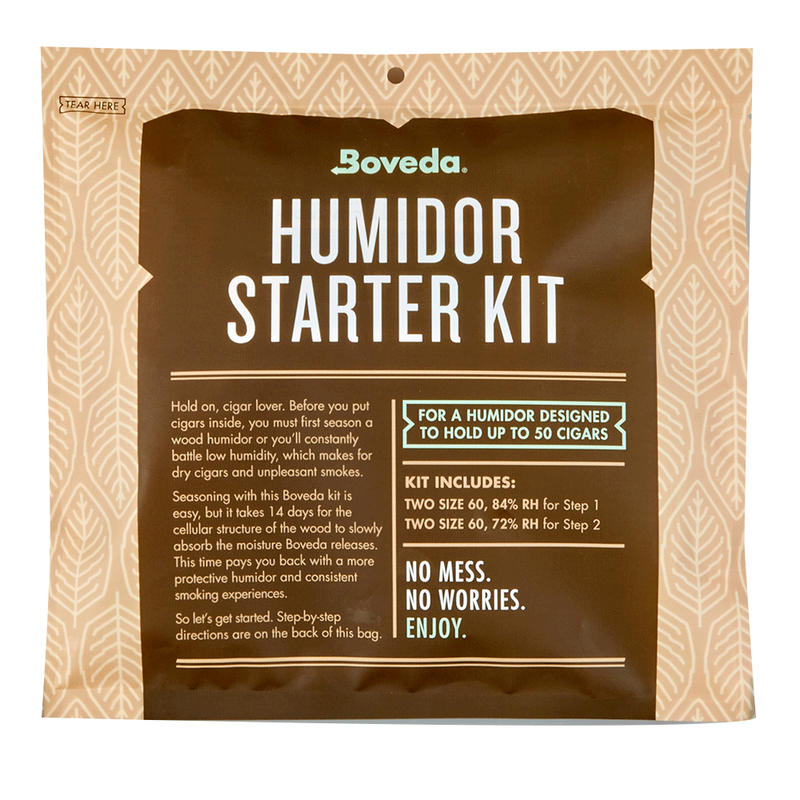 Boveda Humidor Starter Kit 50 Count Gel