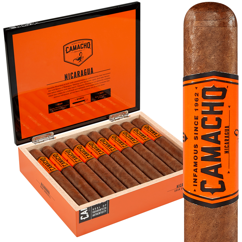 Camacho Nicaragua Robusto Box of 20