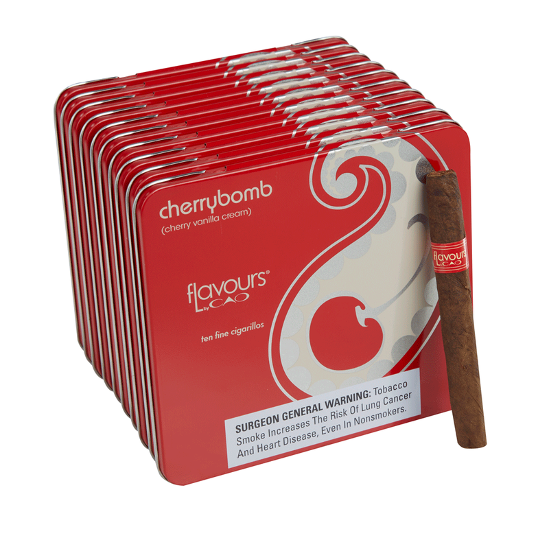 CAO Flavours Tins 10 pack - Cherrybomb Cigarillos (4.0" x 30) Pack of 100