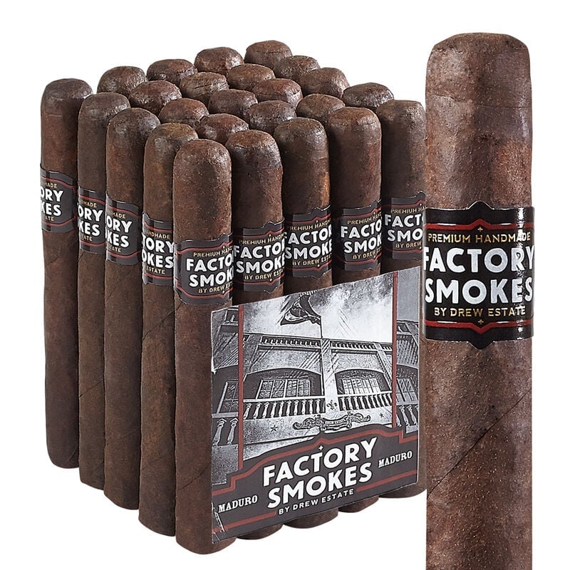 Drew Estate Factory Smokes Maduro Robusto Pack of 25