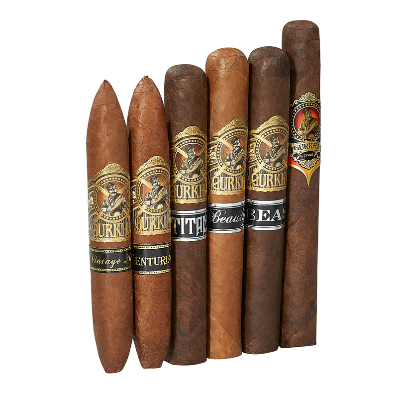 Gurkha Top-6 Sampler Torpedo 6-Cigar Sampler