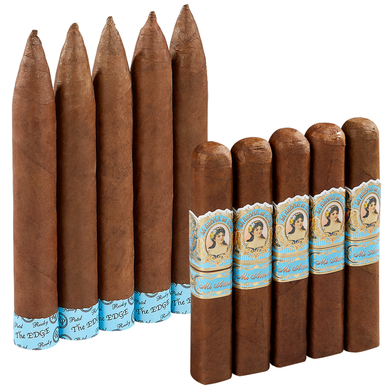 Double Down 90+ Sampler La Aroma de Cuba vs Rocky Torpedo 10-Cigar Sampler