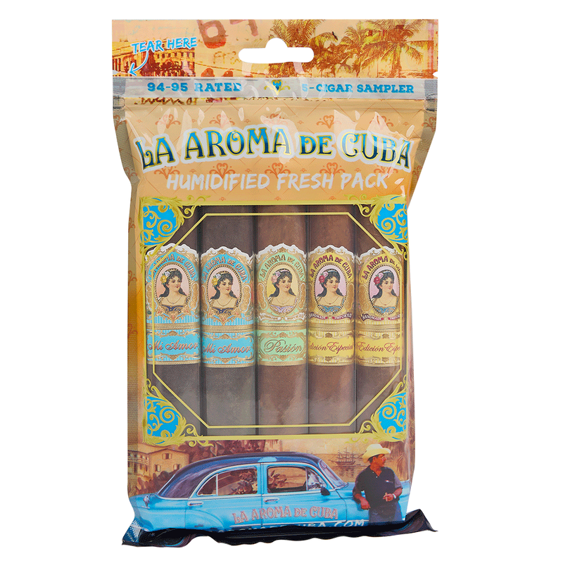 La Aroma de Cuba '94-95 Rated Fresh Pack Sampler 5-Cigar Sampler