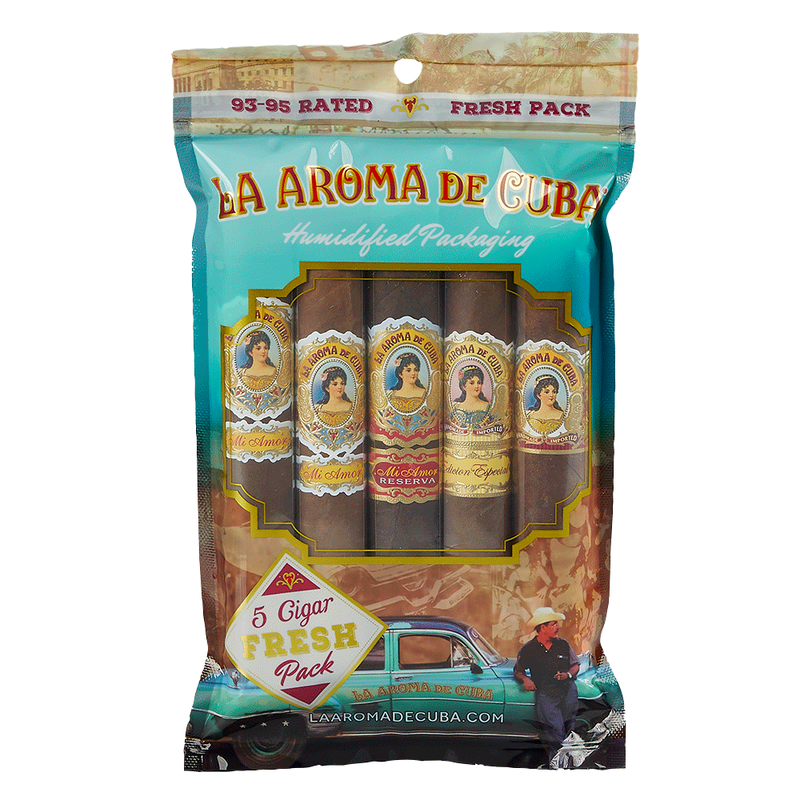 La Aroma de Cuba '92-95' Rated Fresh Pack Sampler 5-Cigar Sampler