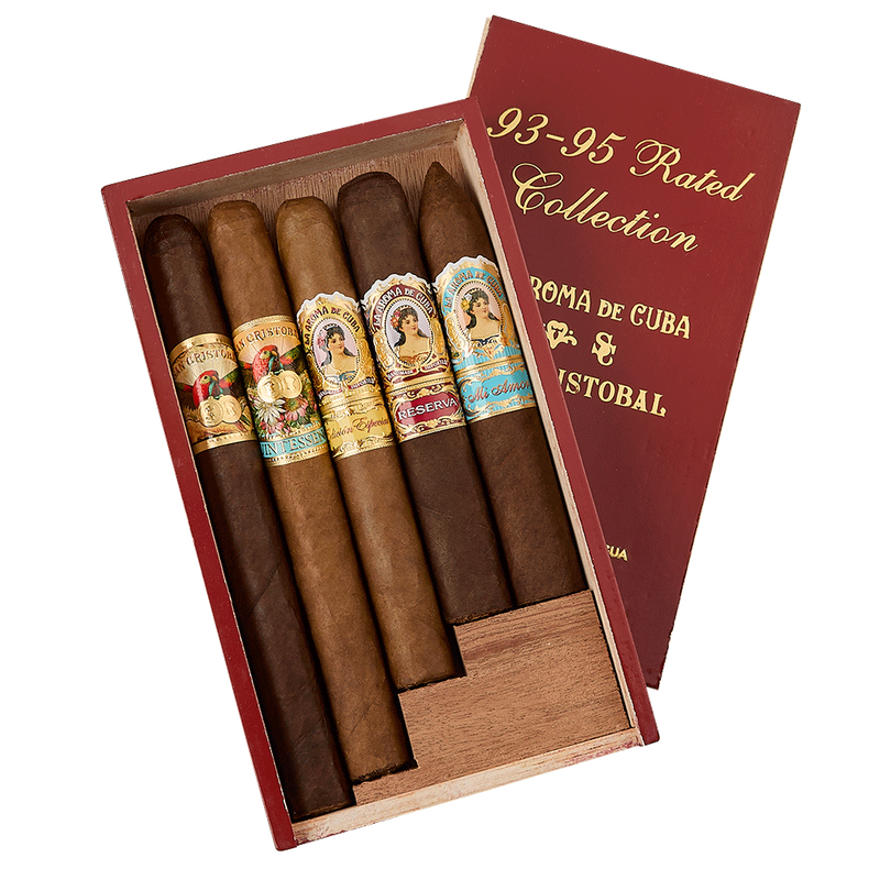 La Aroma de Cuba/San Cristobal 93-95 Rated Sampler Churchill 5-Cigar Sampler