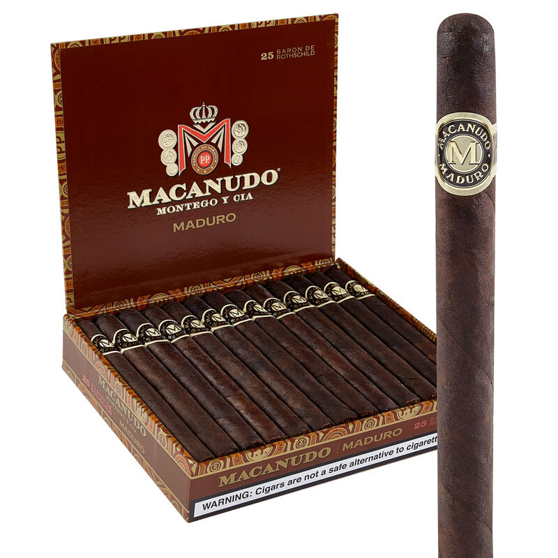 Macanudo Maduro Lancero/Panatela Box of 25