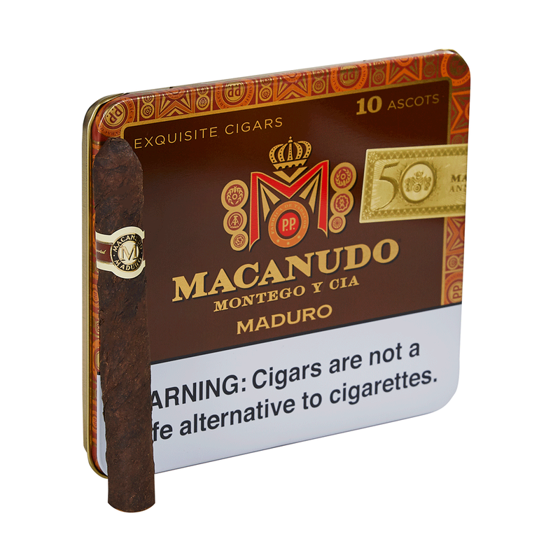 Macanudo Ascot Maduro - Cigarillos Pack of 10