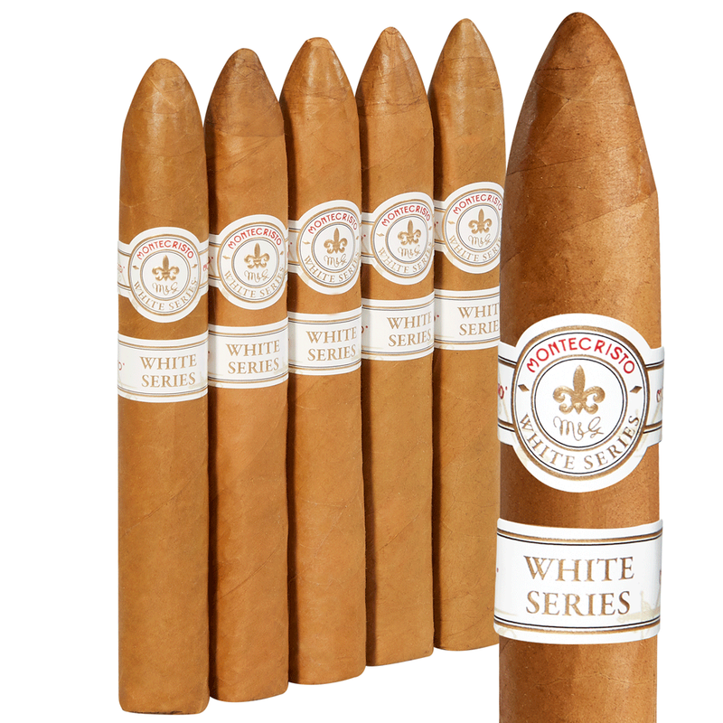 Montecristo White Series Cigars Belicoso Pack of 5