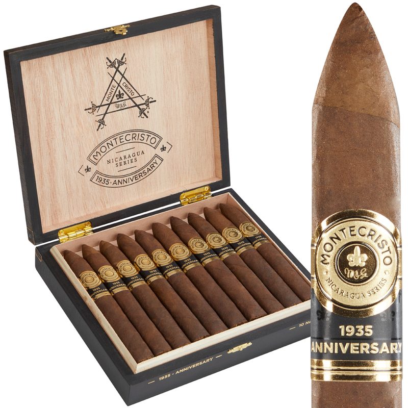 Montecristo 1935 Anniversary Nicaragua Torpedo Box of 10