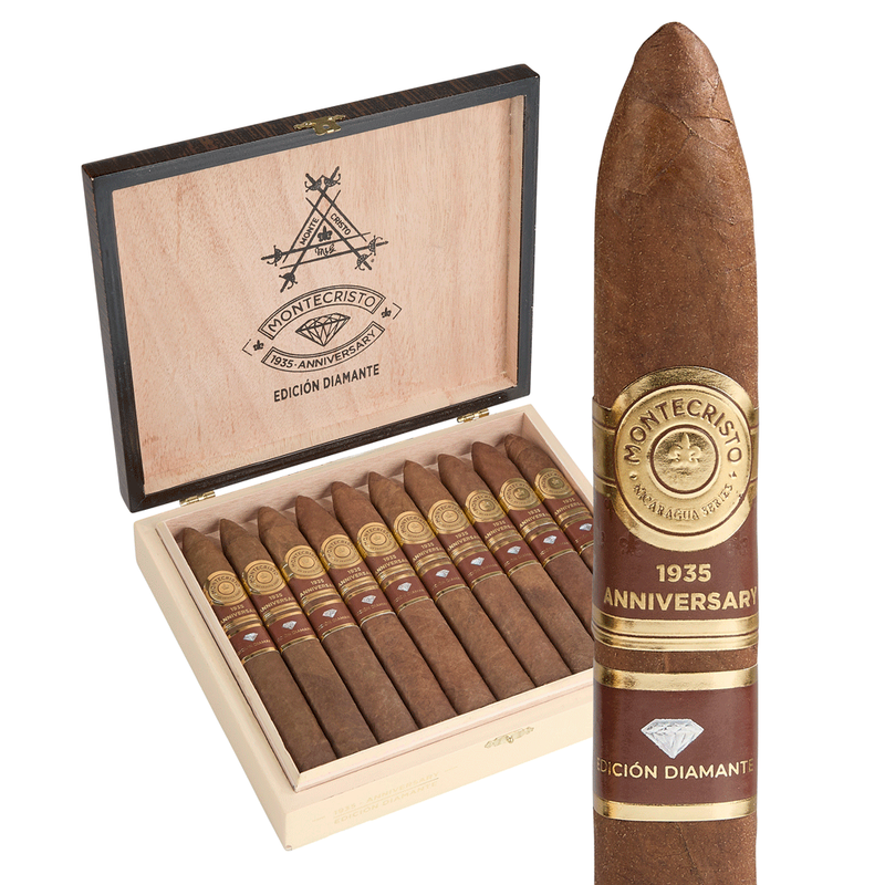 Montecristo 1935 Anniversary Edicion Diamante Torpedo Box of 10