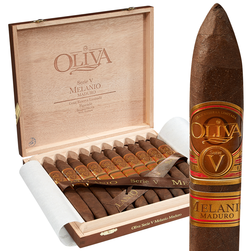 Oliva Serie V Melanio Maduro Cigars Figurado Box of 10