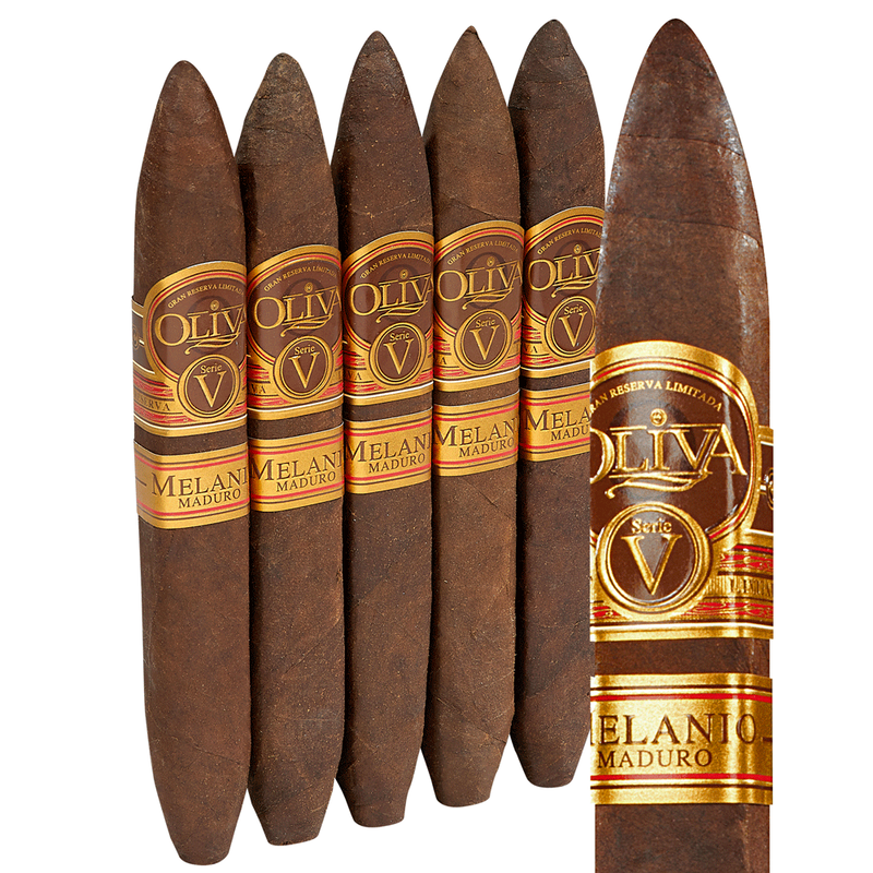 Oliva Serie V Melanio Maduro Cigars Figurado Pack of 5