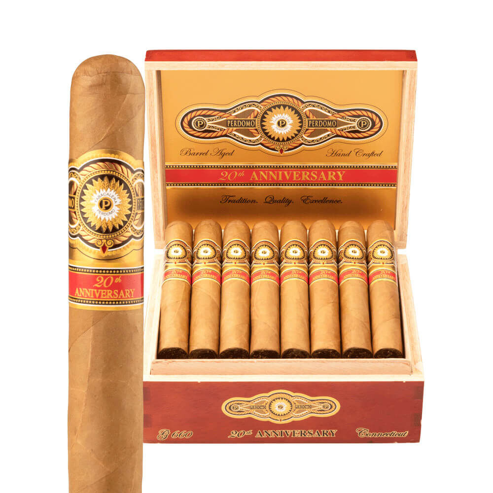 Perdomo 20th Anniversary Connecticut Gordo Box of 24