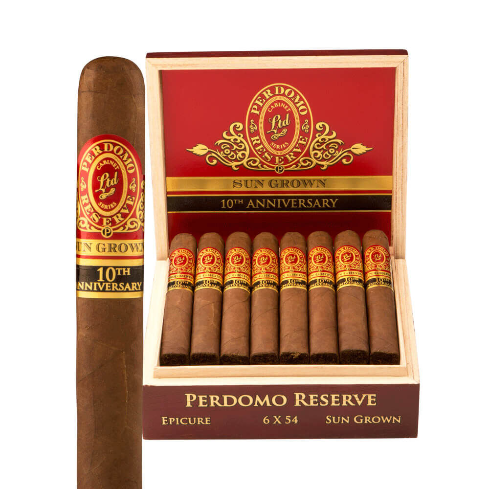 Perdomo Reserve 10th Anniversary Box Pressed Sun Grown Epicure Box of 25