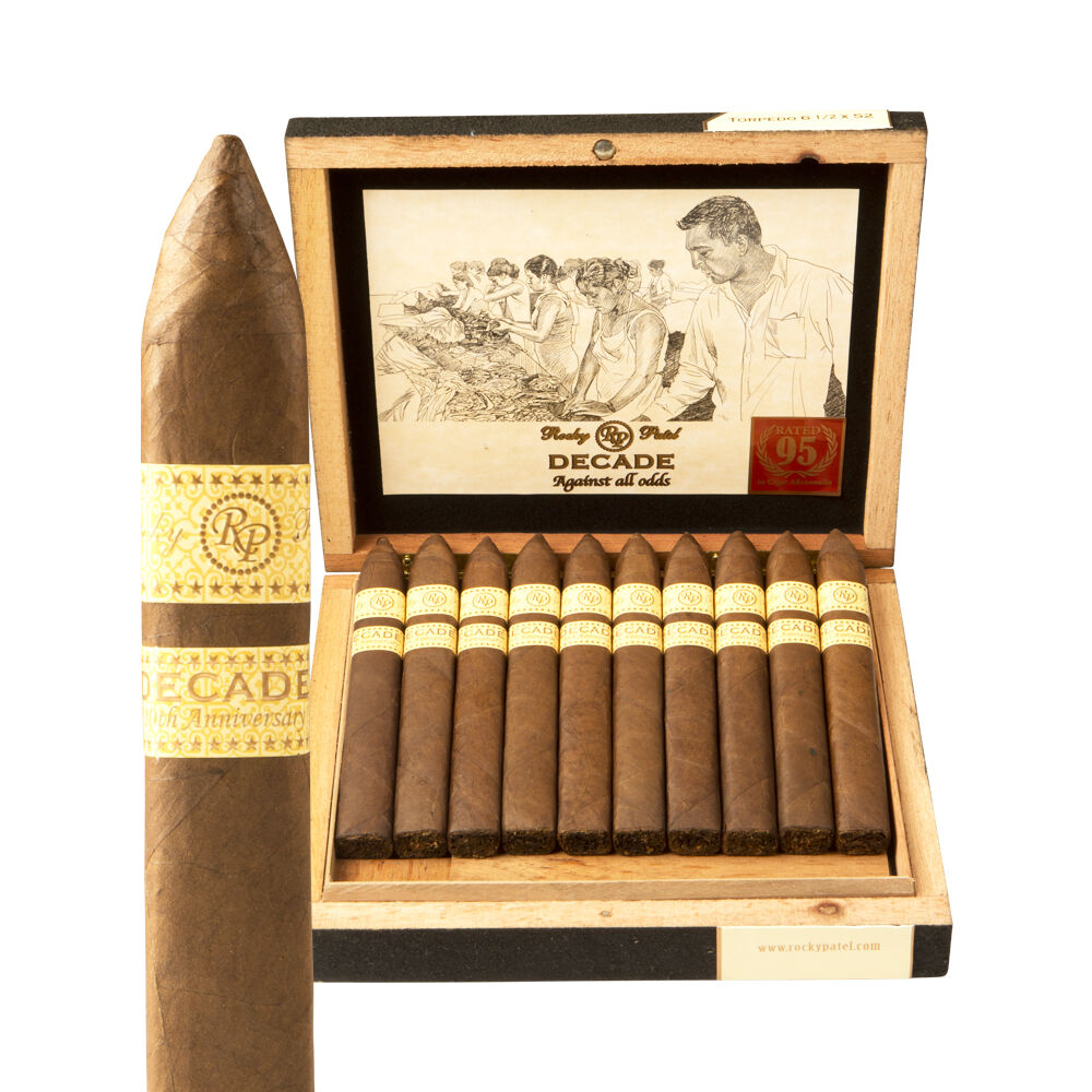 Rocky Patel Decade Torpedo Box of 20