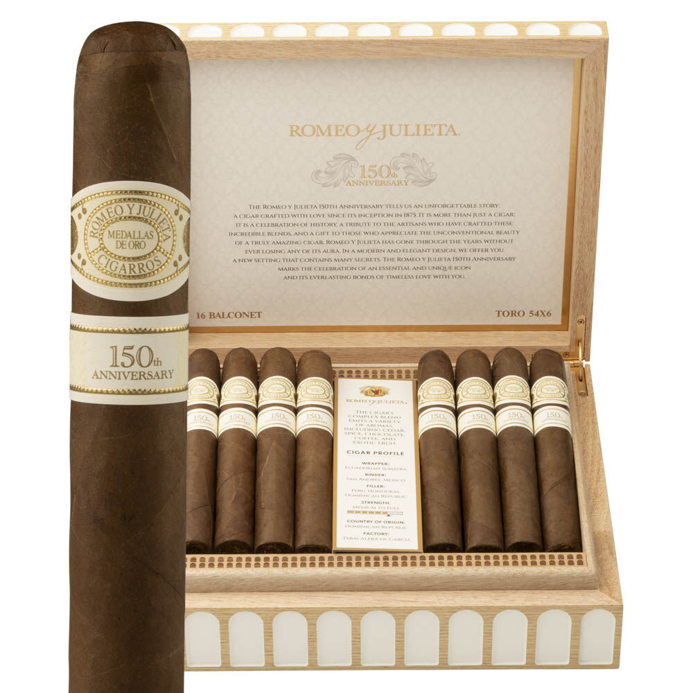 Romeo y Julieta 150th Anniversary Balconet Box of 16