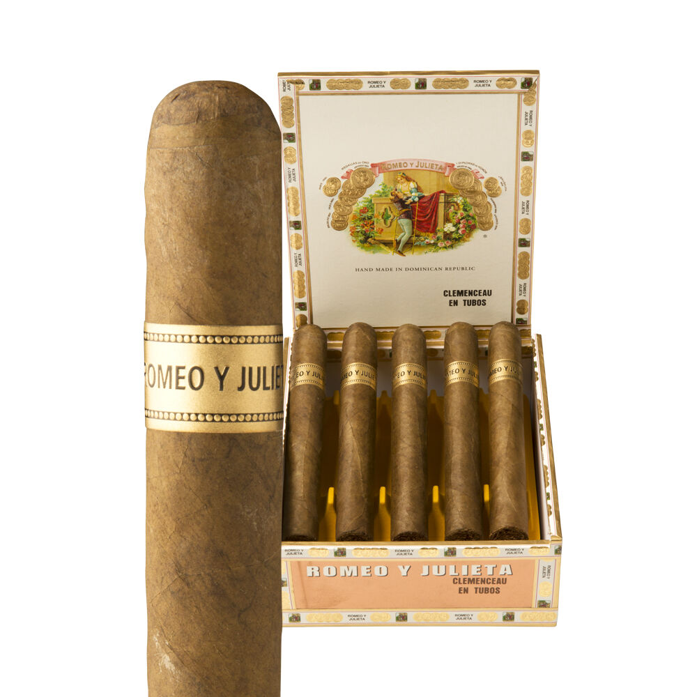 Romeo y Julieta 1875 Clemenceau Tube Box of 10 Aluminum Tubes