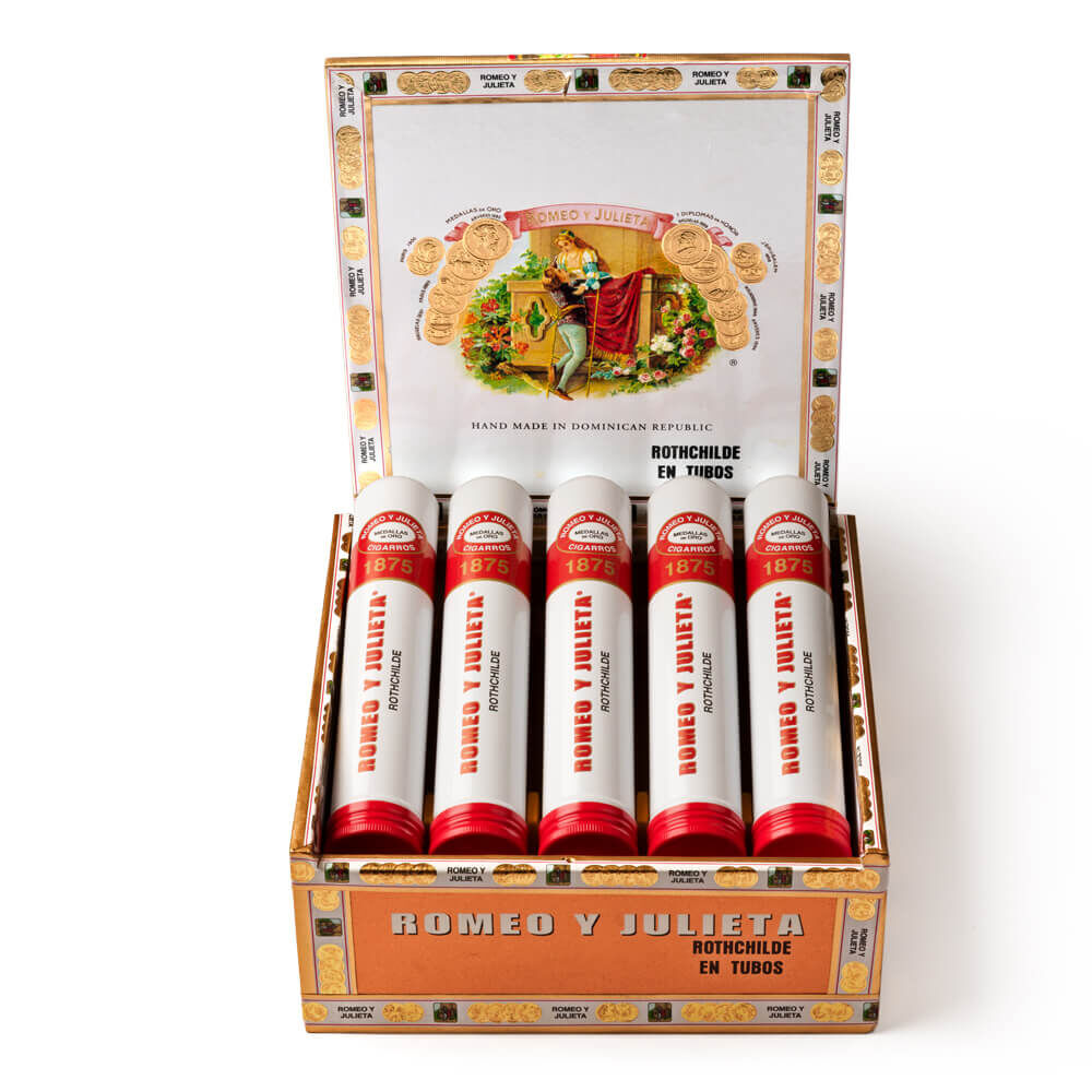 Romeo y Julieta 1875 Rothchilde Tube Box of 10 Aluminum Tubes