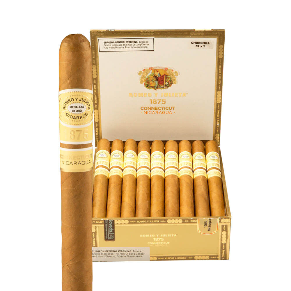 Romeo y Julieta 1875 Connecticut Nicaragua Churchill Box of 25