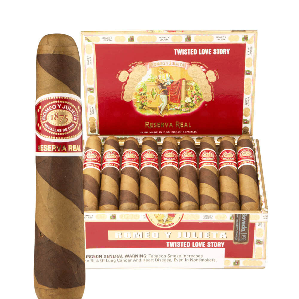 Romeo y Julieta Reserva Real Twisted Love Story Box of 25