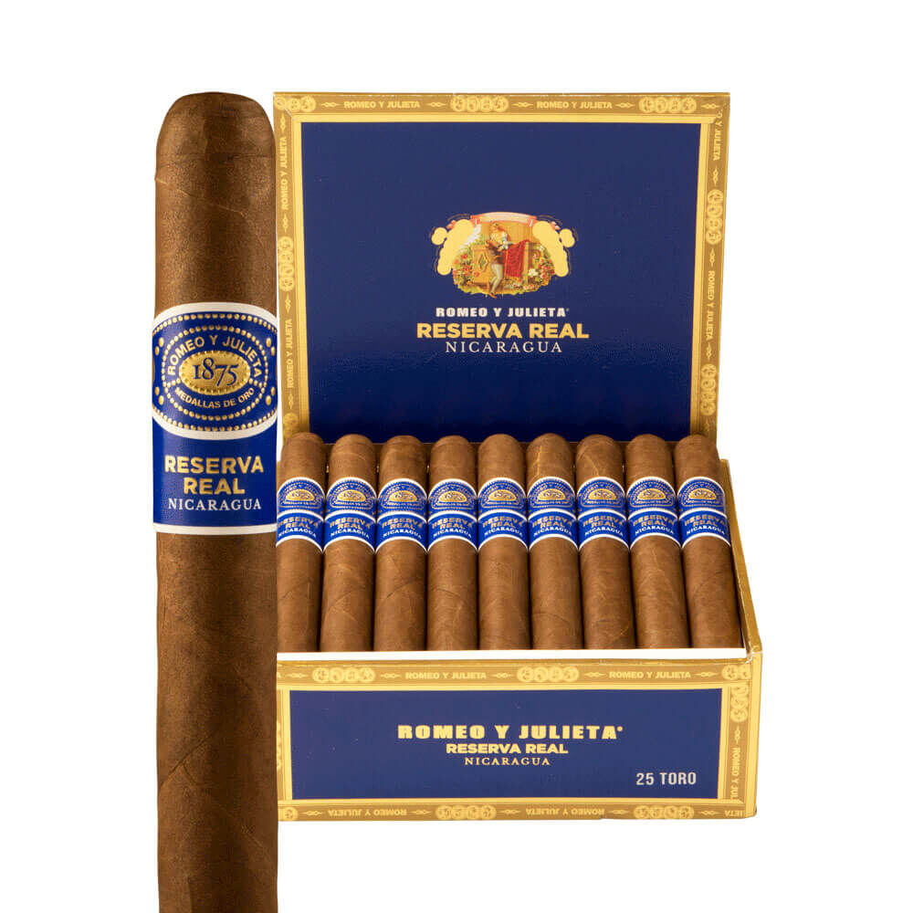 Romeo y Julieta Reserva Real Nicaragua Toro Box of 25