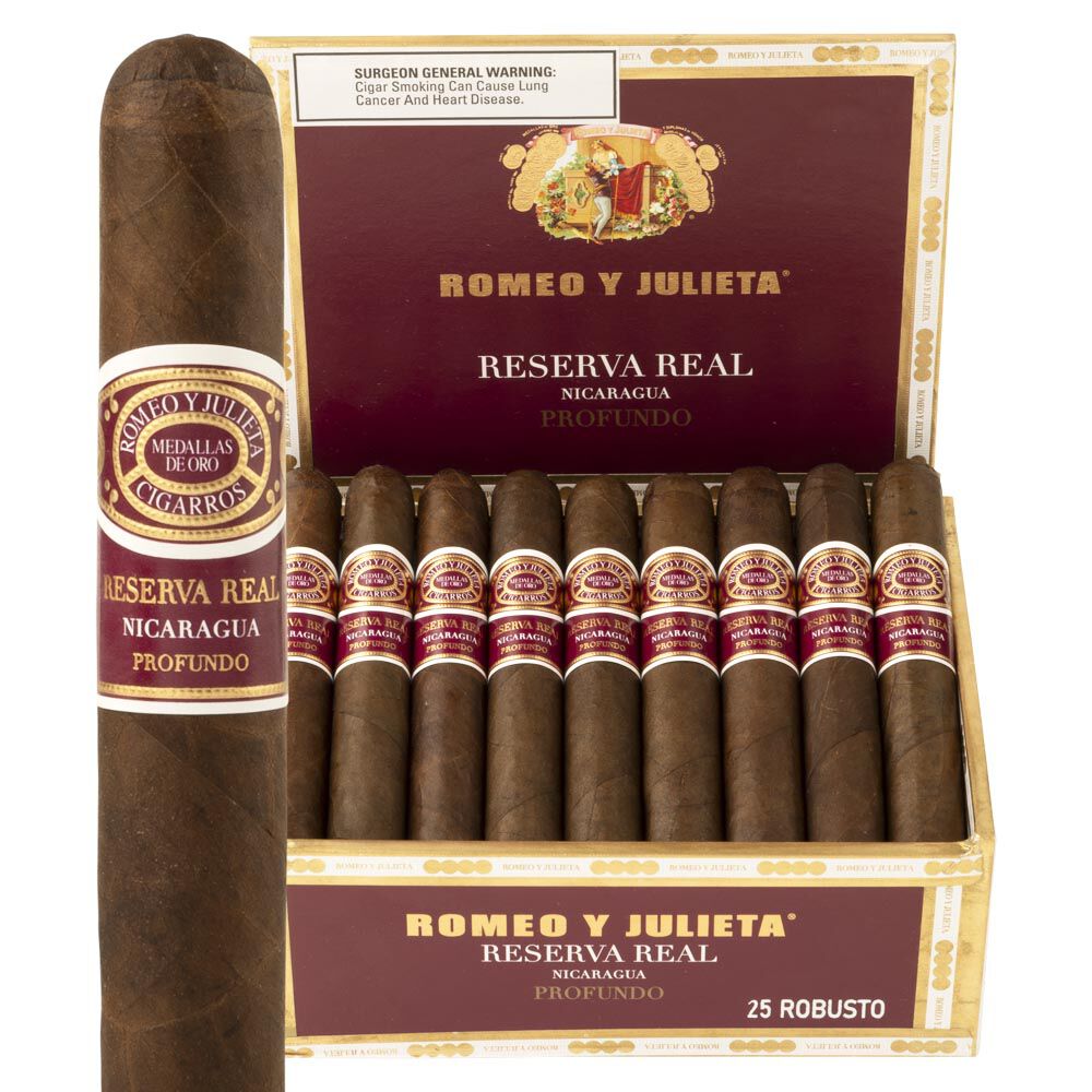 Romeo y Julieta Reserva Real Nicaragua Profundo Robusto Box of 25
