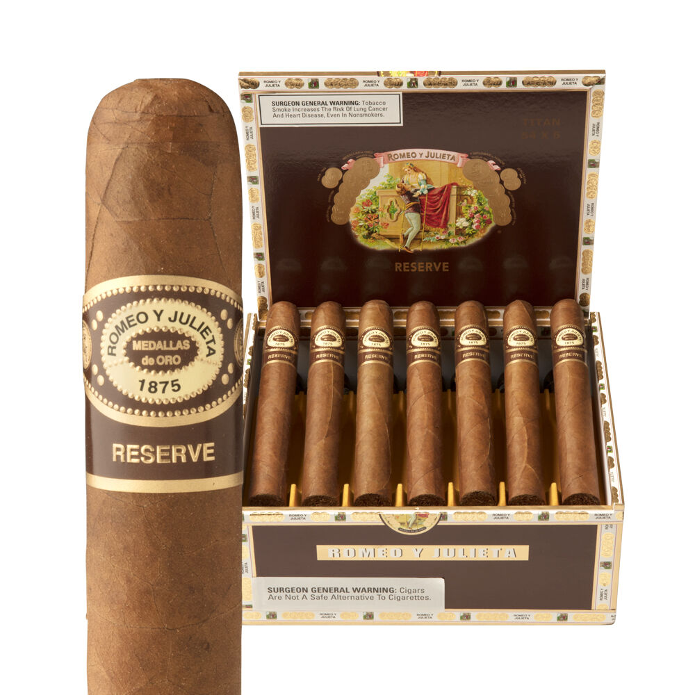 Romeo y Julieta Reserve Titan Tubo Box of 21 Aluminum Tubes