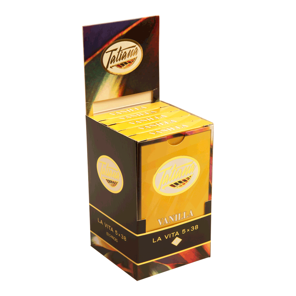 Tatiana La Vita Vanilla 5/5 Cartons / 5 x 38 Box of 25