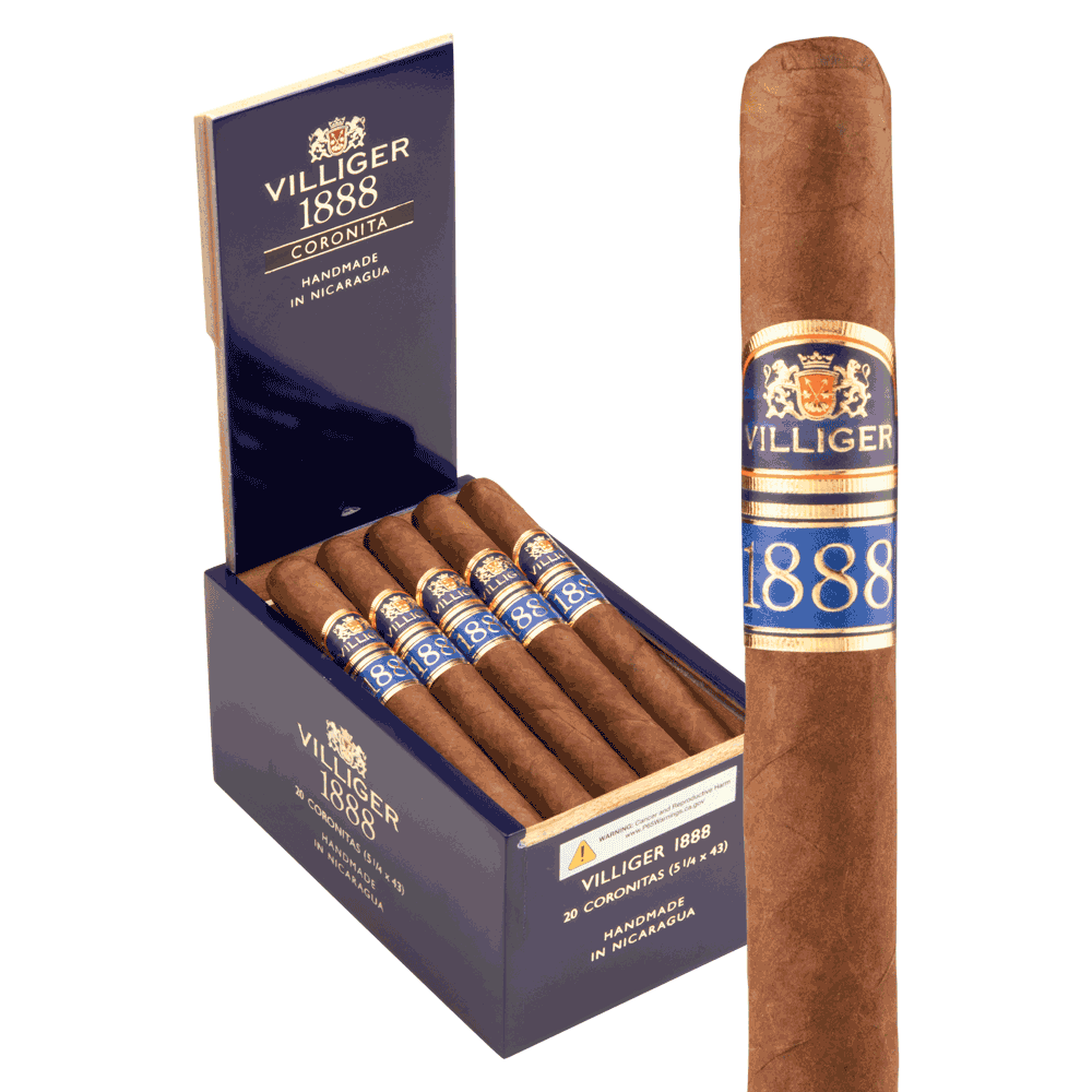 Villiger 1888 Nicaragua Coronita / 5.25 x 43 Box of 20