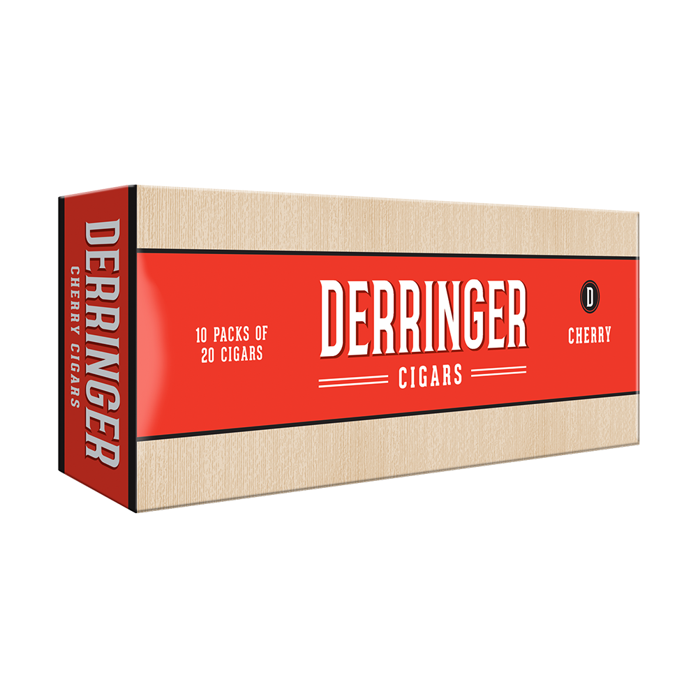 Derringer Filtered Cigars Cherry / 3.88 x 20 10 Packs of 20 (200 total)