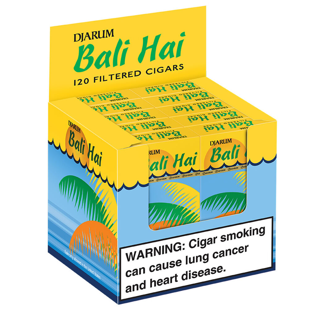 Djarum Filtered Cigars Bali Hai / 3.5 x 20 10 Packs of 12 (120 total)