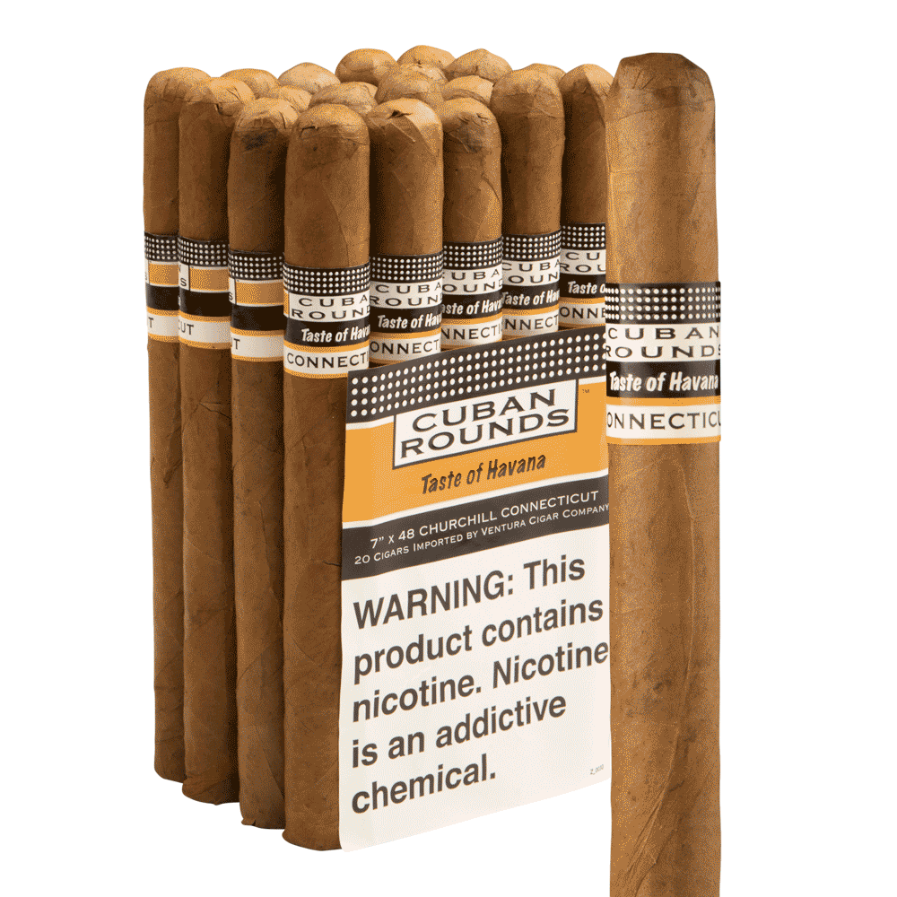 Cuban Rounds Churchill Connecticut / 7 x 48 Bundle of 20