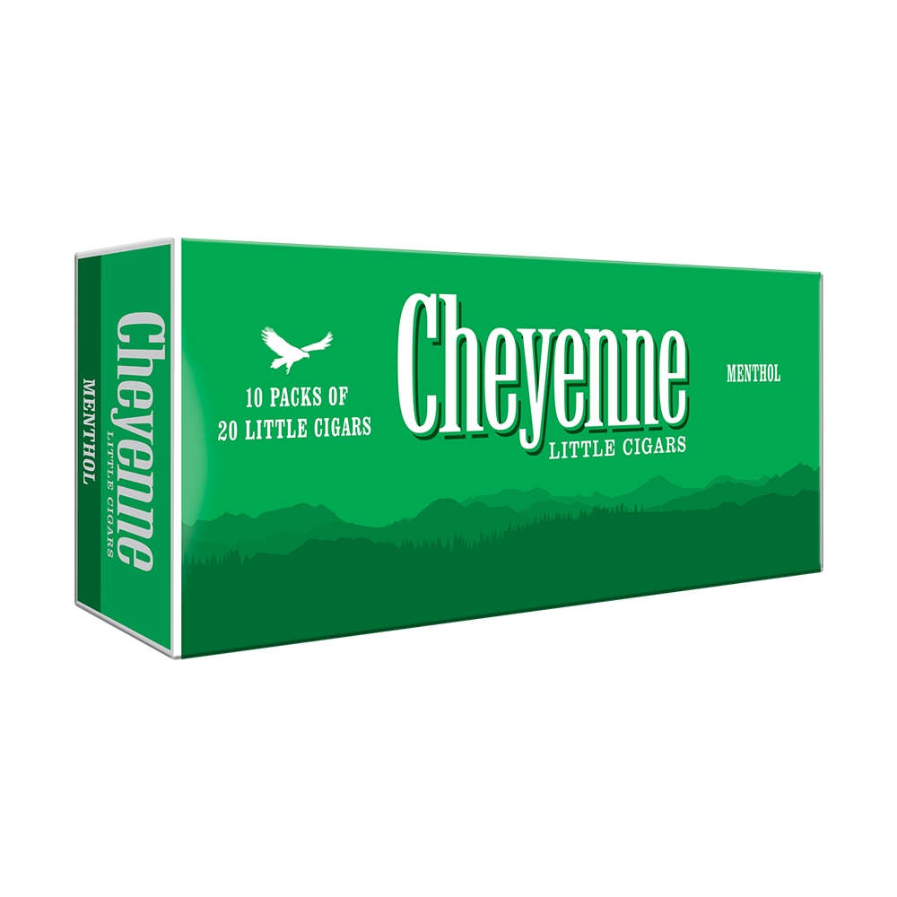 Cheyenne Filtered Cigars Menthol / 3.87 x 20 10 Packs of 20 (200 total)