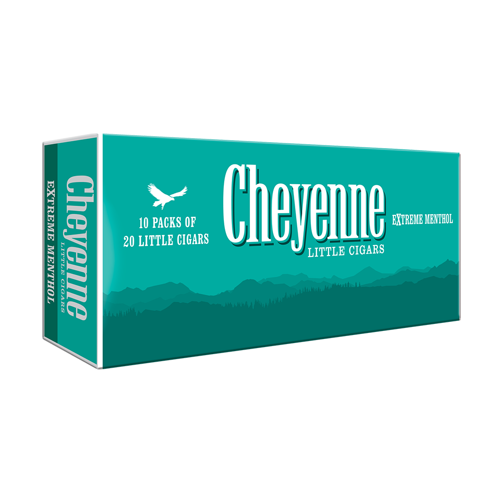 Cheyenne Filtered Cigars Extreme Menthol / 3.87 x 20 10 Packs of 20 (200 total)