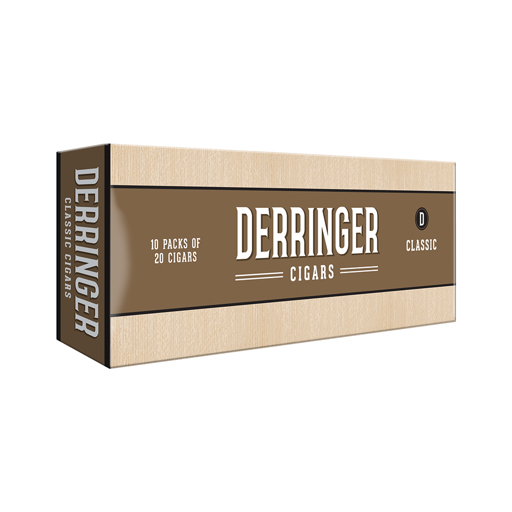 Derringer Filtered Cigars Classic / 3.88 x 20 10 Packs of 20 (200 total)
