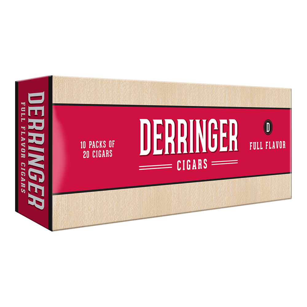 Derringer Filtered Cigars Full Flavor / 3.88 x 20 10 Packs of 20 (200 total)