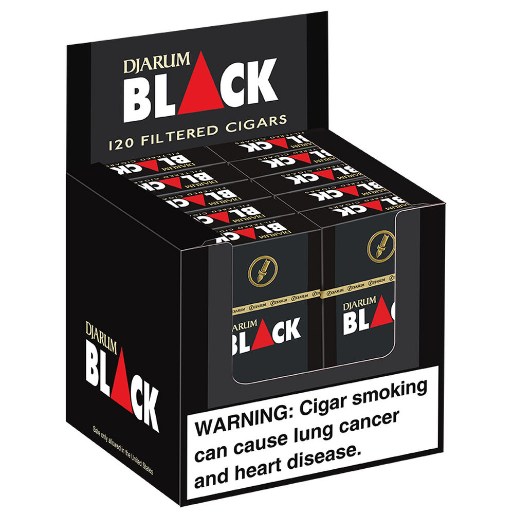 Djarum Filtered Cigars Black / 3.5 x 20 10 Packs of 12 (120 total)
