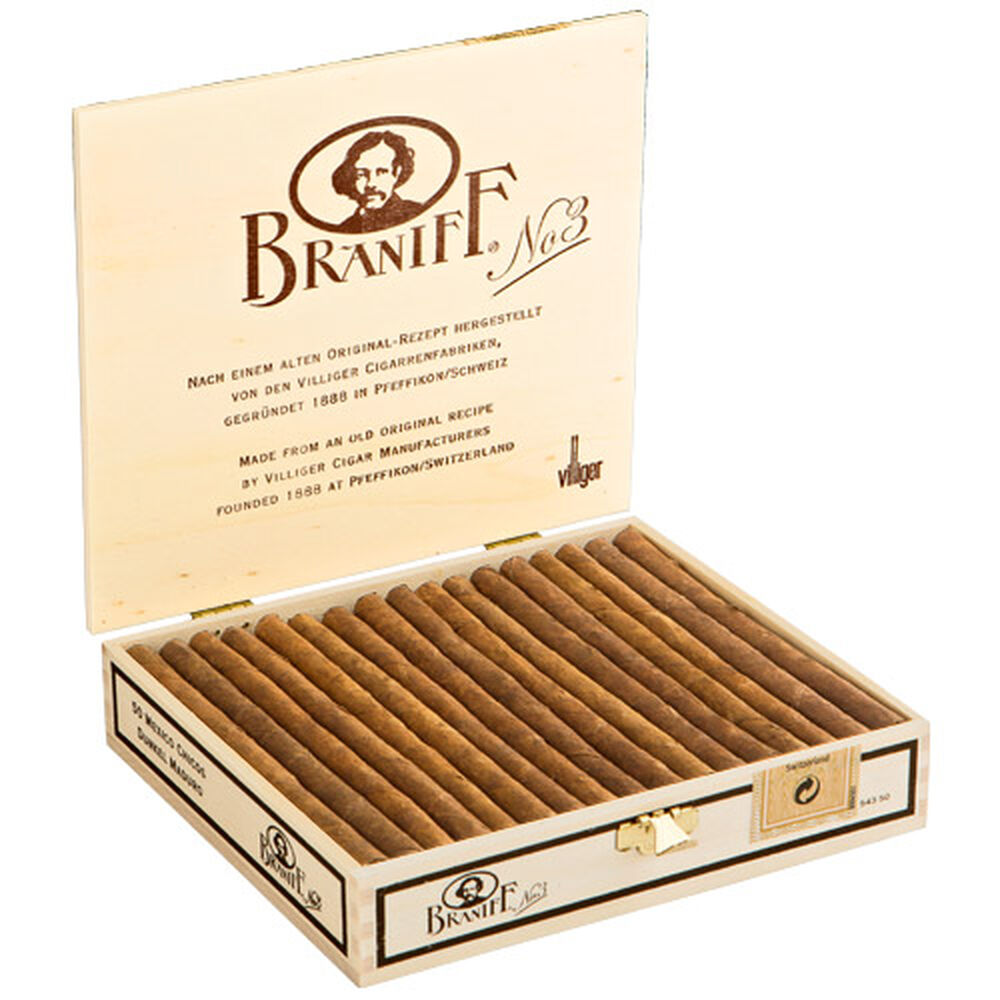Villiger Braniff Braniff #3 / 4.63 x 21 Box of 50