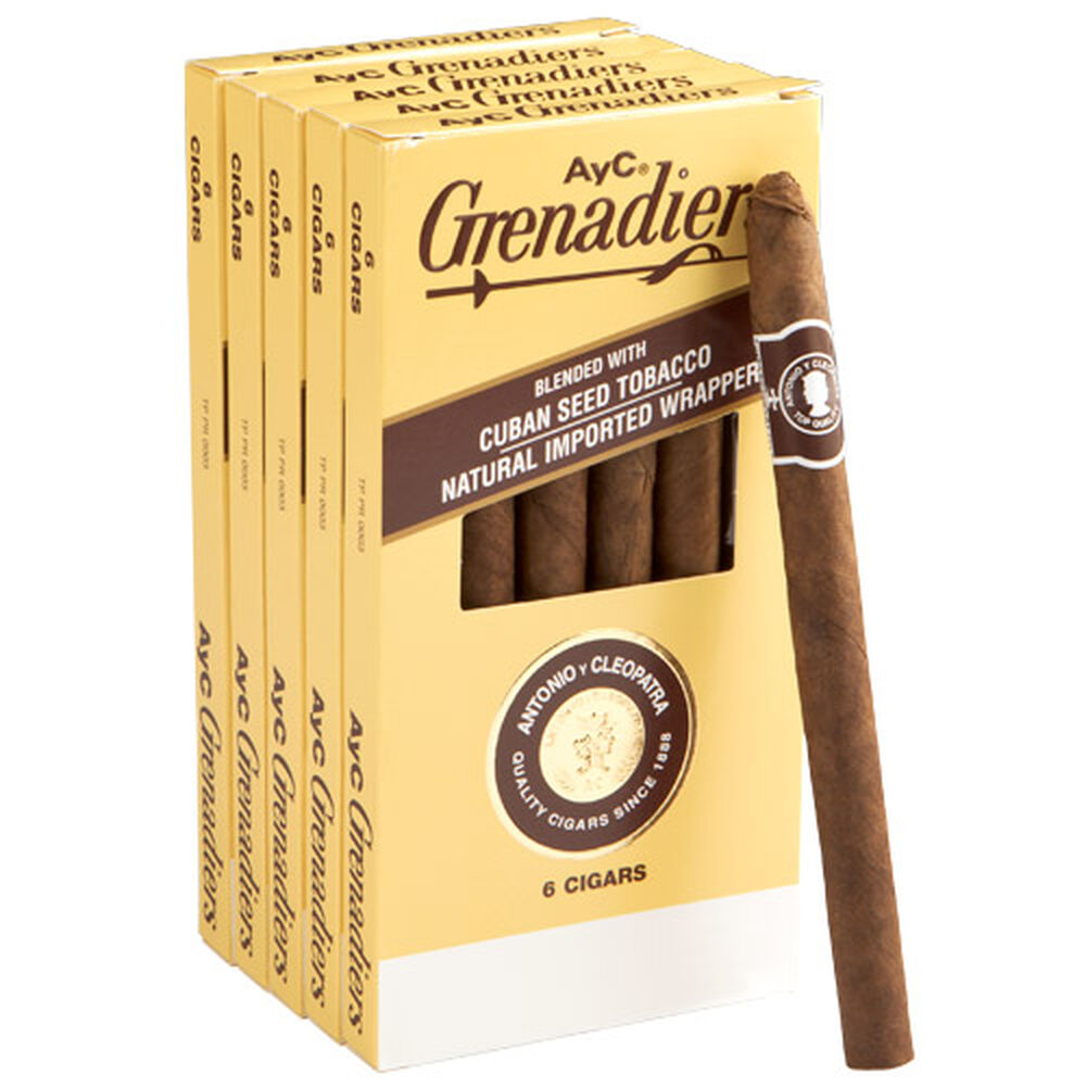Antonio y Cleopatra Grenadiers / 6.25 x 33 5 Packs of 6 (30 total)