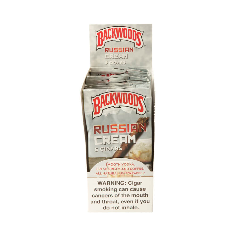Backwoods Cigars Russian Cream / 4.5 x 32 8 Packs of 5 (40 total)