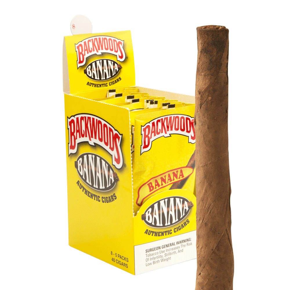 Backwoods Cigars Banana / 4.5 x 32 8 Packs of 5 (40 total)