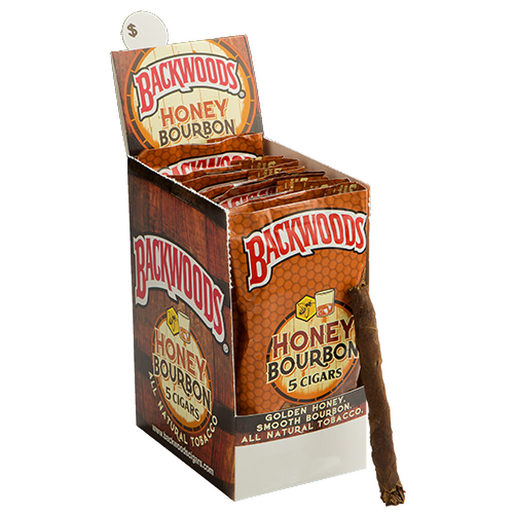 Backwoods Cigars Honey Bourbon / 4.5 x 32 8 Packs of 5 (40 total)