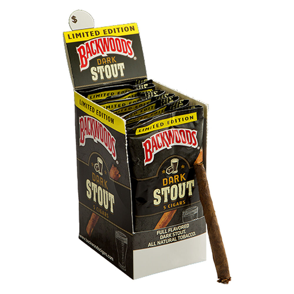 Backwoods Cigars Dark Stout / 4.5 x 32 8 Packs of 5 (40 total)