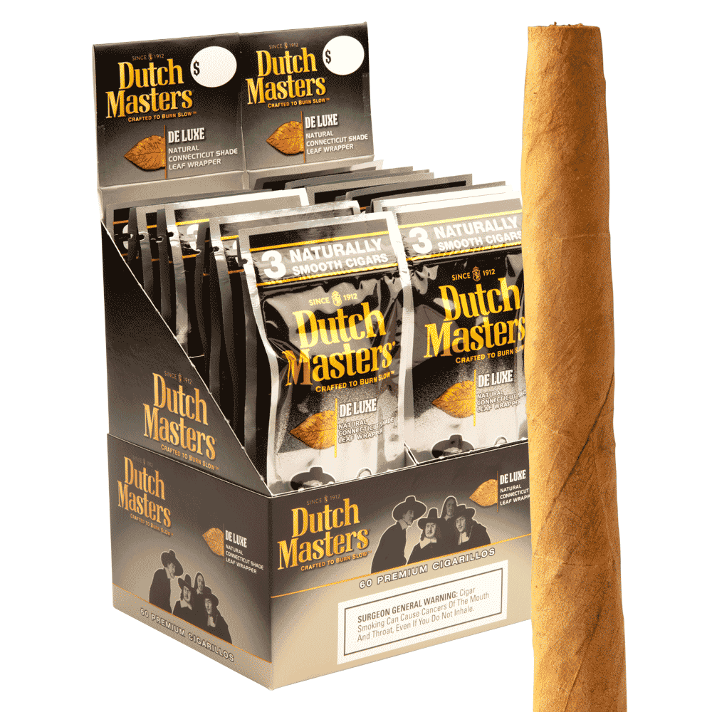 Dutch Masters Cigarillos De Luxe / 4.5 x 28 20 packs of 3 (60 total)