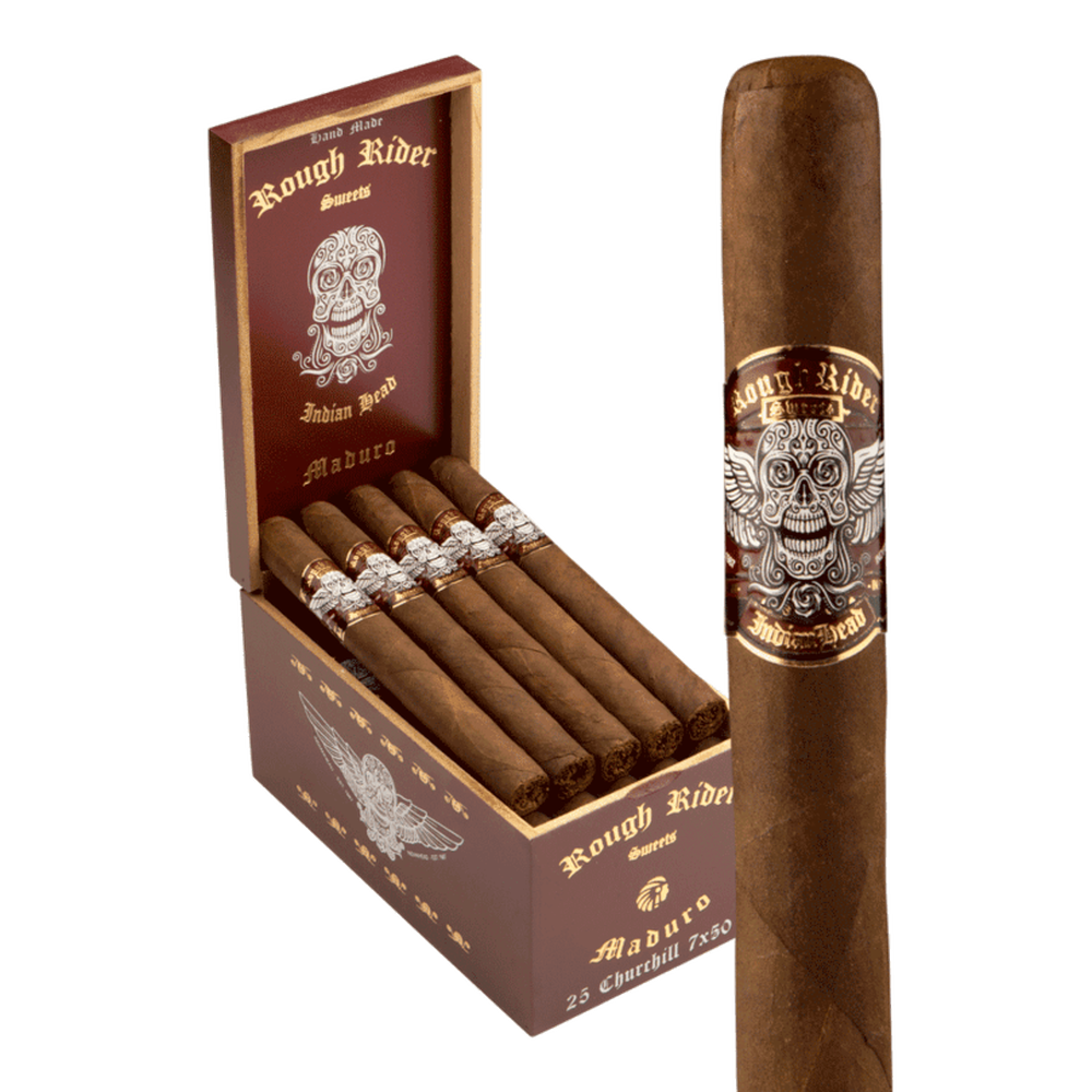 Rough Rider Maduro Churchill / 7 x 50 Box of 25
