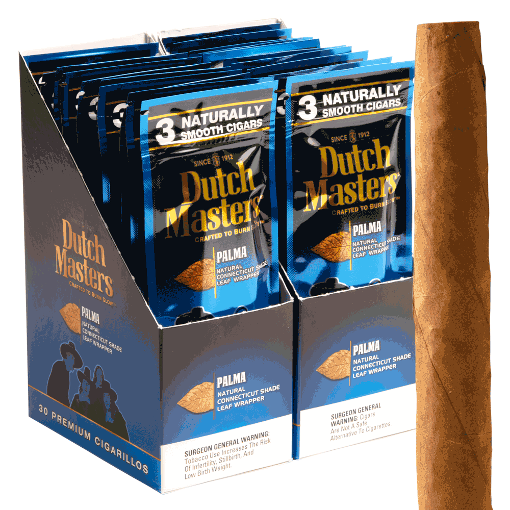 Dutch Masters Cigarillos Palma / 4.5 x 28 20 packs of 3 (60 total)